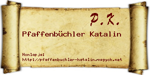 Pfaffenbüchler Katalin névjegykártya