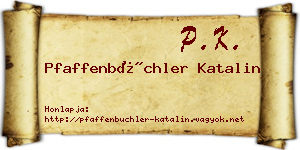 Pfaffenbüchler Katalin névjegykártya