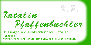 katalin pfaffenbuchler business card