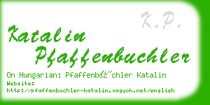 katalin pfaffenbuchler business card